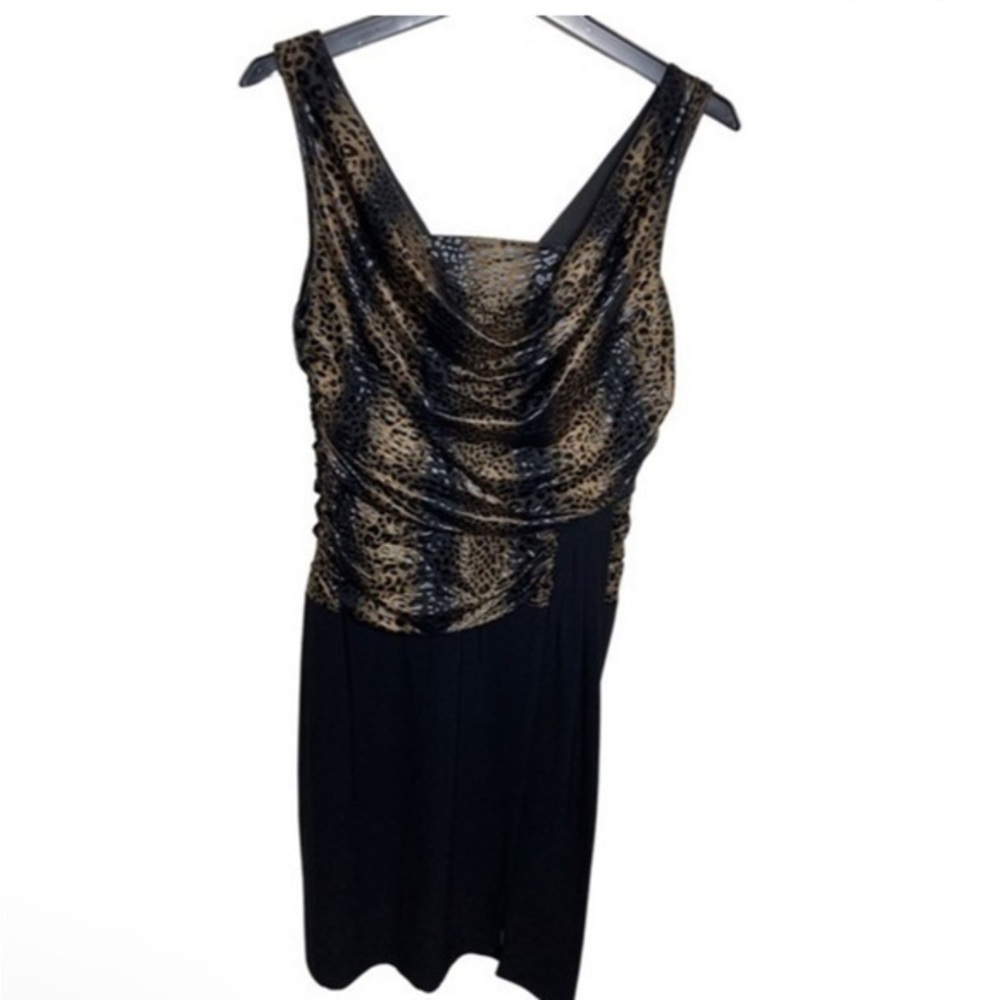 Frank Lyman leopard animal print dress as 6